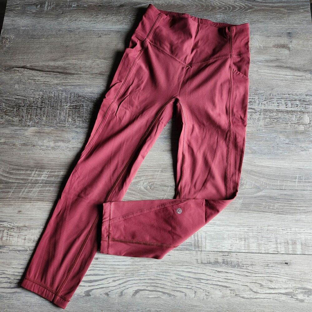 (6) Lululemon All the Right Places High-Rise Drawcord Waist Crop 23”